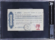 Oskar Schindler Authentic Signed 4.85x7.85 1952 Telegram Document BAS Slabbed picture
