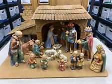 Goebel Hummel Nativity 17 pcs Including Stable, 260 Jumbo Size Figurines, 1968 picture