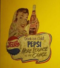 Antique Paper PEPSI Double Dot Die Cut More Bounce to the Ounce Sparkling picture