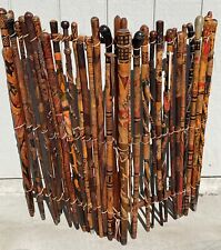 Spectacular Collection Of 28 Curated Vintage Colorful Hand Carved Mexican Canes picture