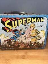 1954 Vintage superman lunchbox Collector Restore Project picture