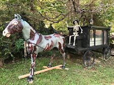Custom built  Hearse with Home Depot Zombie Horse Halloween Haunted House picture