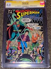 Superman THIS ISLAND BRADMAN-ONLY SIGNED COPY-Rare Bar Mitzvah Issue CGC 4.0 picture