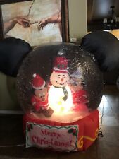 Disney Mickey Minnie Christmas Snow Globe Yard Inflatable picture