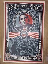 NUMBERED Shepard Fairey OBAMA 2008 Yes We Did Fine Art Print Obey Giant Barack picture