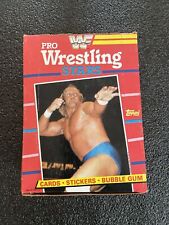 1985 Topps WWF Pro Wrestling Stars Display Box with 36 Factory Sealed Wax Packs picture