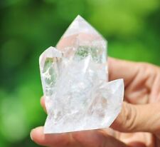 Superb Clear Crystal Quartz Healing Reiki Stone Point Cave Geode Specimen 310g picture