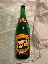 Rare Purple Passion 28 fl oz large vintage green glass soda 1970s bottle picture