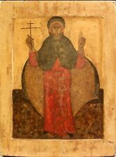 16-17c ANTIQUE HAND PAINTED RUSSIAN ICON OF PARASKEEVA KOVCHEG picture