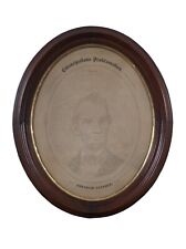 1865 W.H. Pratt German Calligraphic Emancipation Proclamation Lincoln Portrait picture