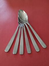 6 WMF NORTICA SOUP SPOONS William Fraser Satin Stainless Japan 7 1/2