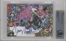 2013 TOPPS STAR WARS SPACE JAM TONY HAWK SIGNED ORIGINAL SKETCH CARD 1/1 BAS picture