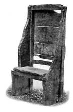Bede's chair, Jarrow, Chair thought to have belonged to the Venera - Old Photo picture