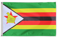 Zimbabwe Flag with Eyelets - Handmade in the UK picture