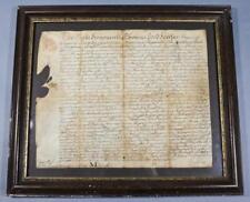 1765 Thomas Lord Fairfax **SIGNED** Land Grant to Quaker John Fawcett picture
