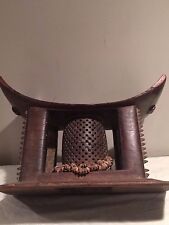 hand carved antique Ashanti stool picture
