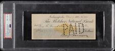 Benjamin Harrison Signed Autographed Check Auto PSA/DNA 8 23rd President USA picture