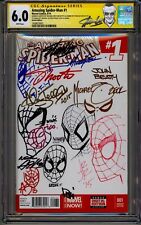 AMAZING SPIDER-MAN #1 CGC SS STAN LEE 6.0 SIGNED AND/OR SKETCHED BY 13 LEGENDS picture