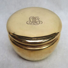 OUTSTANDING TIFFANY & CO (1919) 18K SOLID YELLOW GOLD 132 GRAMS VANITY JAR picture