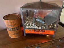 Rare Vintage Counter Top Bri -Nees Peanut Warmer Dispenser With Large 10lb Tin picture