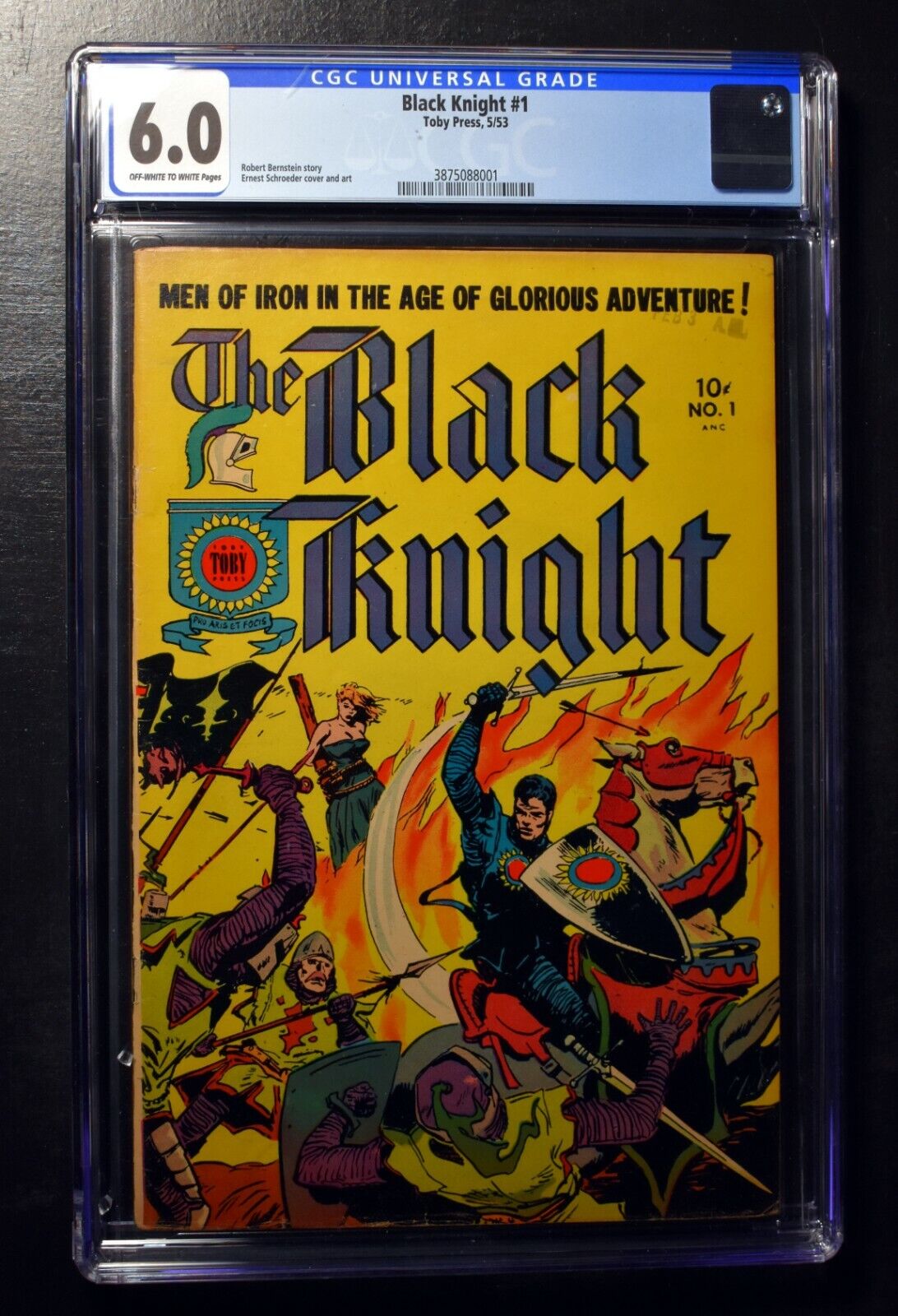 Black Knight #1 - 1953 - Toby Press - CGC 6.0
