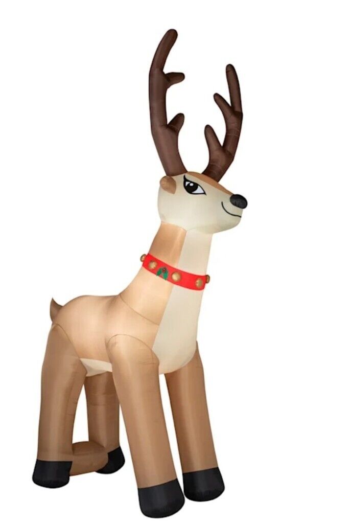 CHRISTMAS GIANT REINDEER  AIRBLOWN INFLATABLE YARD GEMMY 20 FT TALL