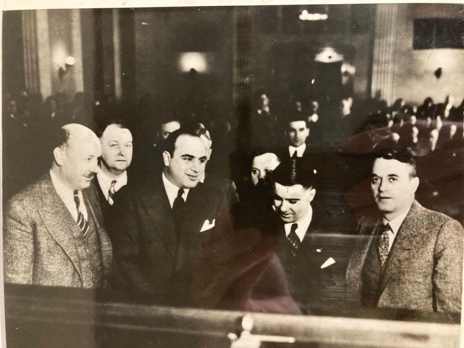 c 1931 Press Photo of Mobster Mafia Chicago Crime Boss Al Capone at Trial