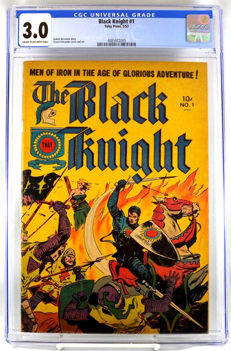 Black Knight #1 CGC 3.0 1953 Toby Press Ultra Rare