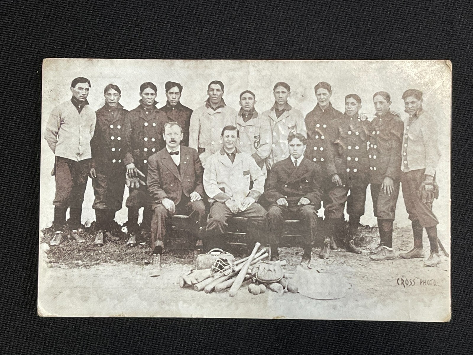 Rare Antique NATIVE AMERICAN Baseball Team RPPC Sent From Crooked Creek PA 1908 Rare Antique NATIVE AMERICAN Baseball Team RPPC Sent From Crooked Creek PA 1908
