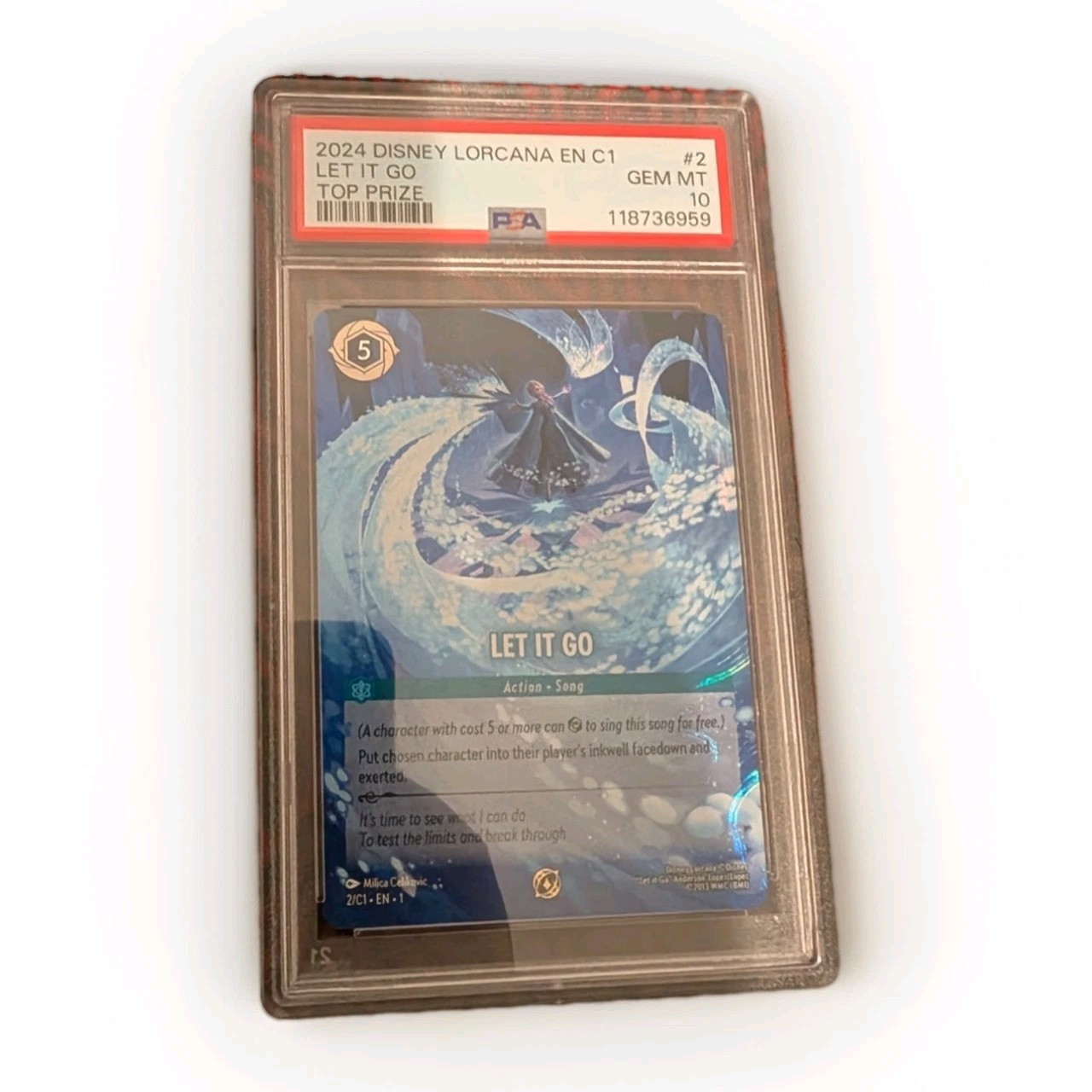Let It Go PSA 10 - Lorcana Disney TCG DLC PROMO TOP