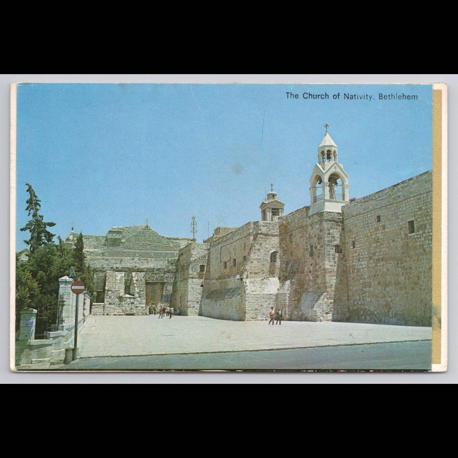 Vintage Postcard Church of Nativity Bethlehem 1968 Posted Historic Scenic View Vintage Postcard Church of Nativity Bethlehem 1968 Posted Historic Scenic View