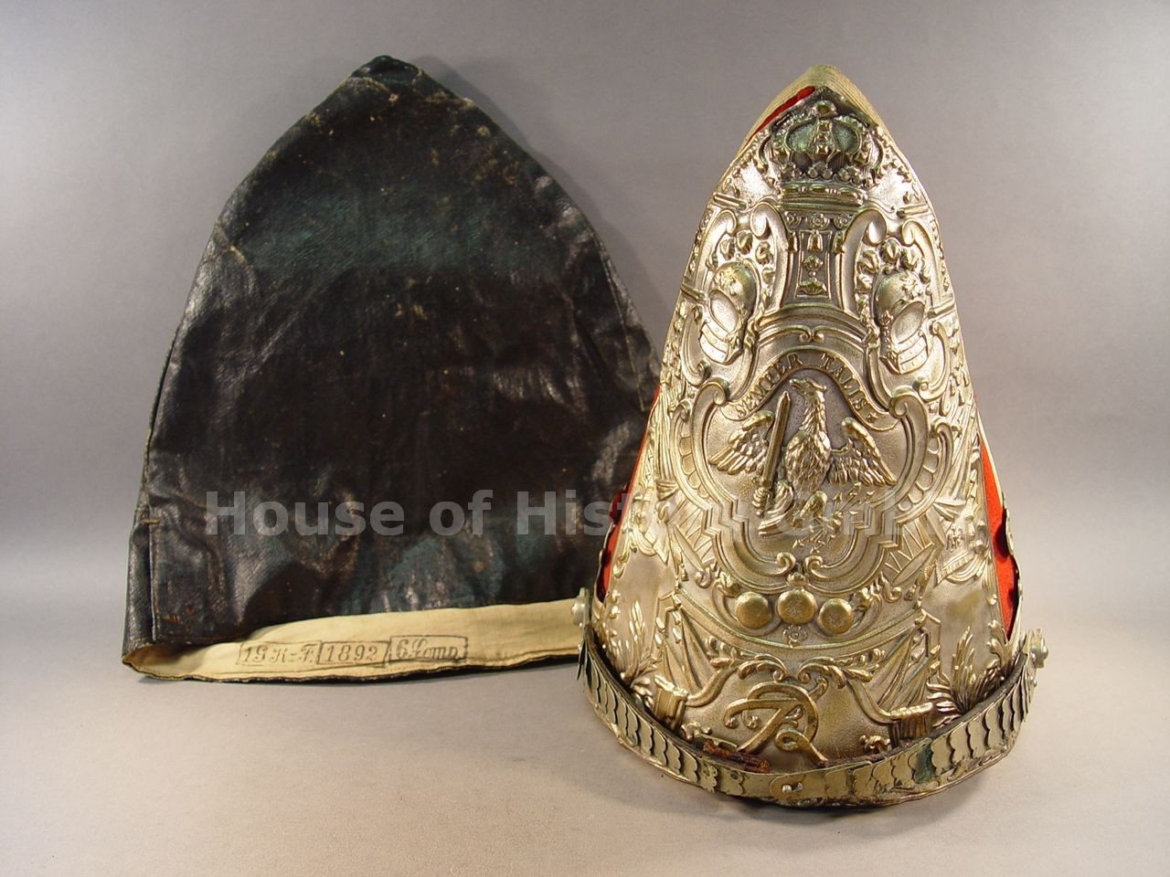 151992 Grenadier Cap 1st Garde Regiment zu Fuß With Cover 151992 Grenadier Cap 1st Garde Regiment zu Fuß With Cover