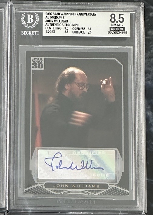 2007 Topps Star Wars 30th Anniversary John Williams Composer autograph SP BGS 10 2007 Topps Star Wars 30th Anniversary John Williams Composer autograph SP BGS 10