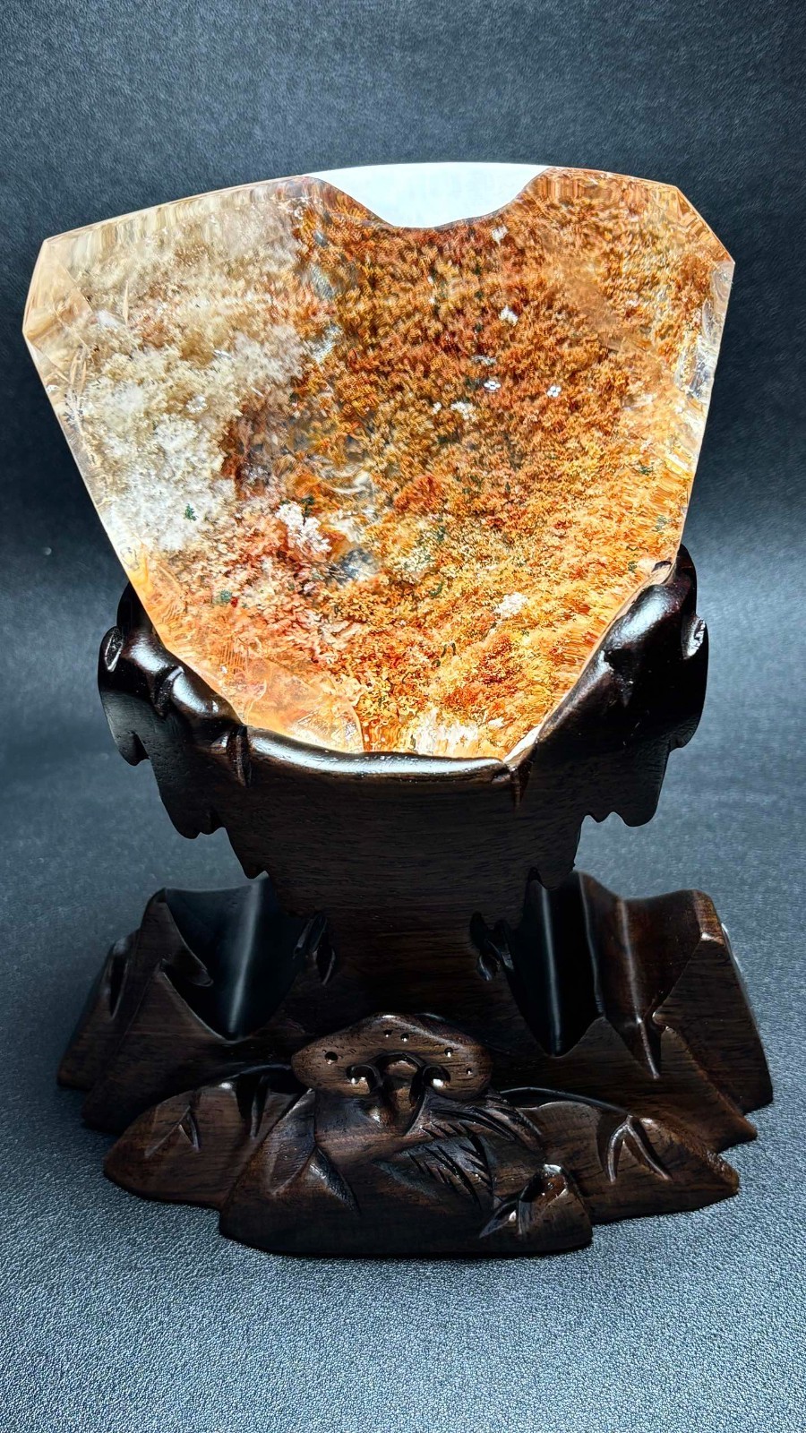 4.8LB Top Rare Natural bright ghost phantom Mineral specimen +base 4.8LB Top Rare Natural bright ghost phantom Mineral specimen +base