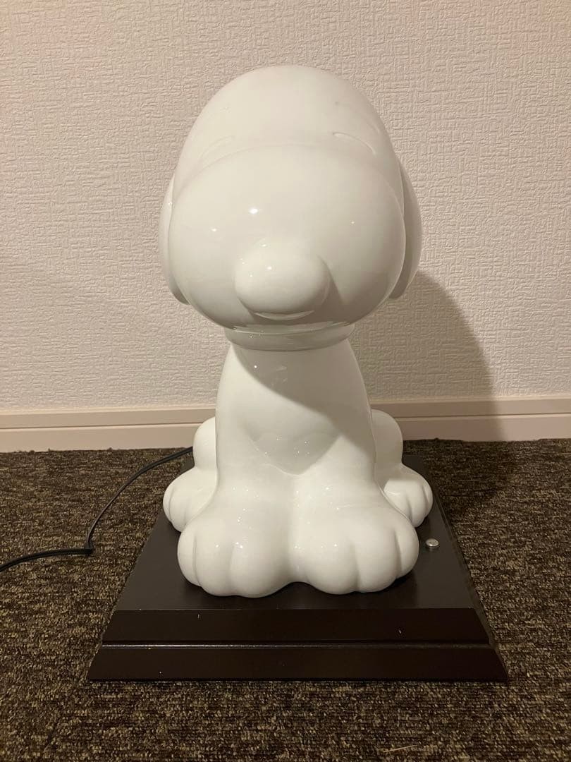 Snoopy Ceramic Nightstand Lamp Sanwa Bank Limited 22/500 Rare Light Snoopy Ceramic Nightstand Lamp Sanwa Bank Limited 22/500 Rare Light