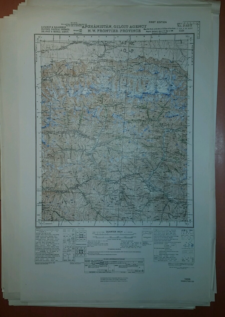 1940's US Army Map Collection GSGS 3919 Iran, Iraq, Afghanistan 248 Sheets 1940's US Army Map Collection GSGS 3919 Iran, Iraq, Afghanistan 248 Sheets