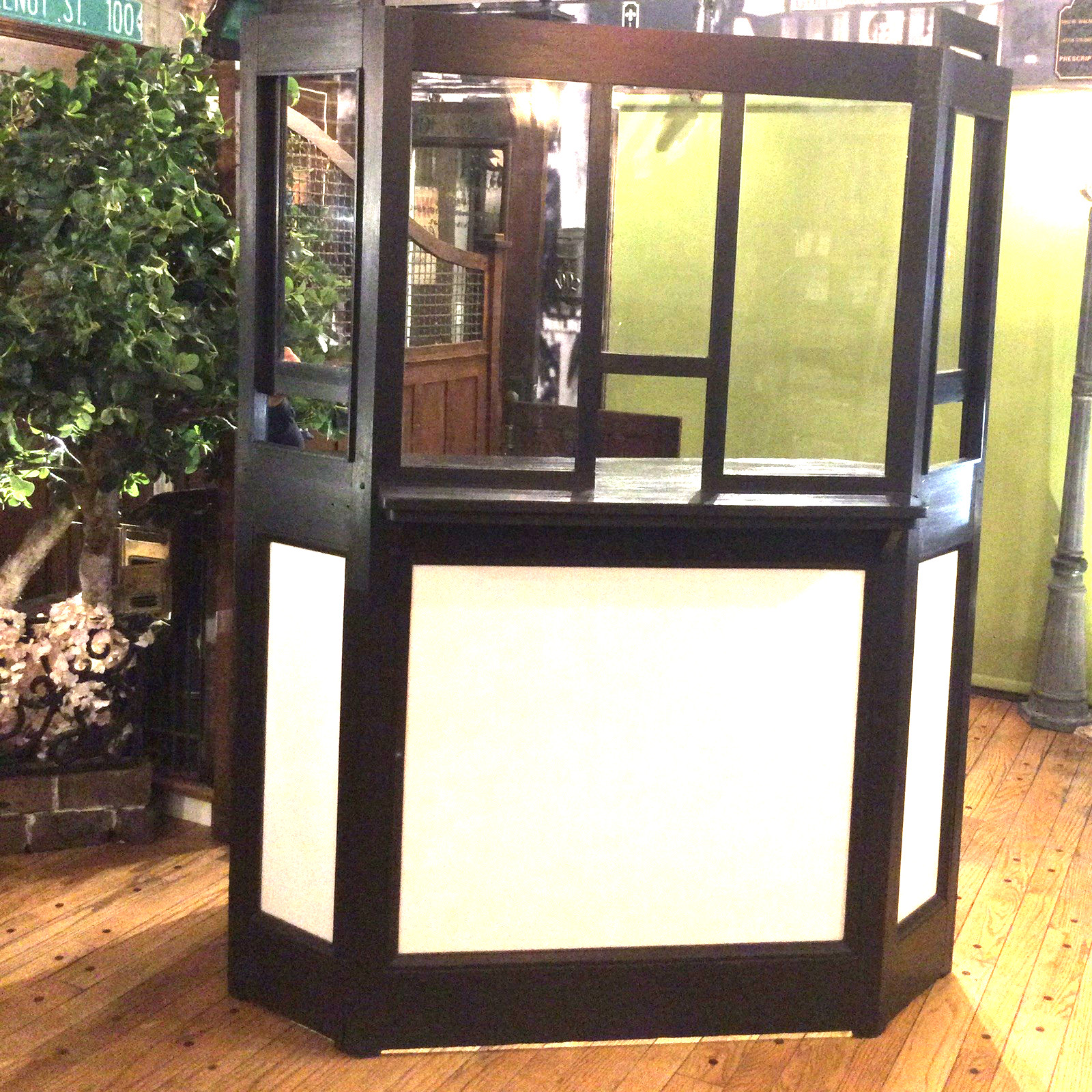RARE Antique 1920 Chicago Movie Theater TICKET BOOTH BOX OFFICE COUNTER WINDOWS RARE Antique 1920 Chicago Movie Theater TICKET BOOTH BOX OFFICE COUNTER WINDOWS