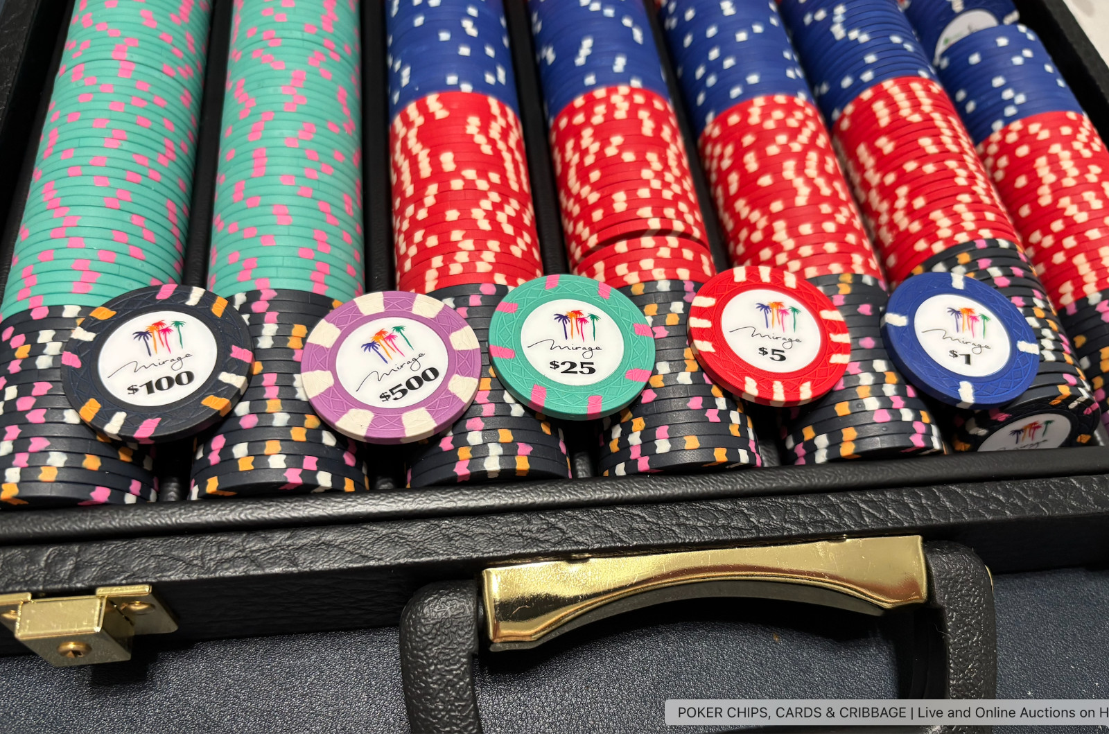 (SUPER NICE) 525 MIRAGE Casino Poker Chips, Las Vegas Ceramic (SUPER NICE) 525 MIRAGE Casino Poker Chips, Las Vegas Ceramic