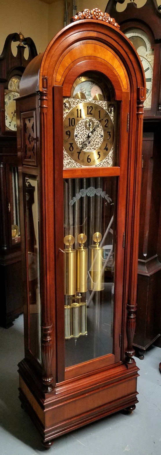 Herschede Model 276 Virginian 9 Tube Tall Case Floor Clock 8-Day Triple Chime Herschede Model 276 Virginian 9 Tube Tall Case Floor Clock 8-Day Triple Chime