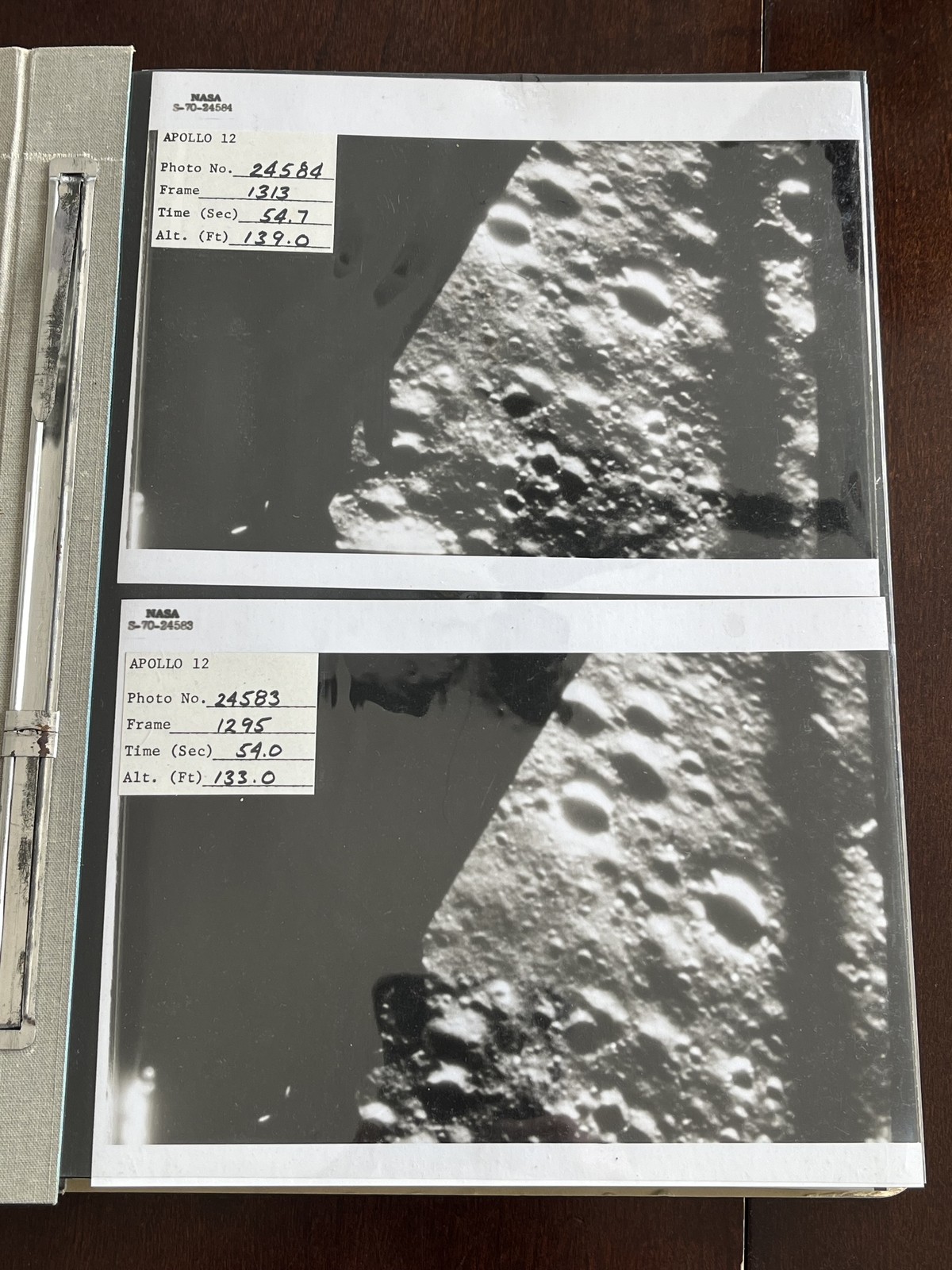 Apollo 12 (62) NASA Photos Complete Moon JPL Descent Log 1969 - ONE OF A KIND? Apollo 12 (62) NASA Photos Complete Moon JPL Descent Log 1969 - ONE OF A KIND?