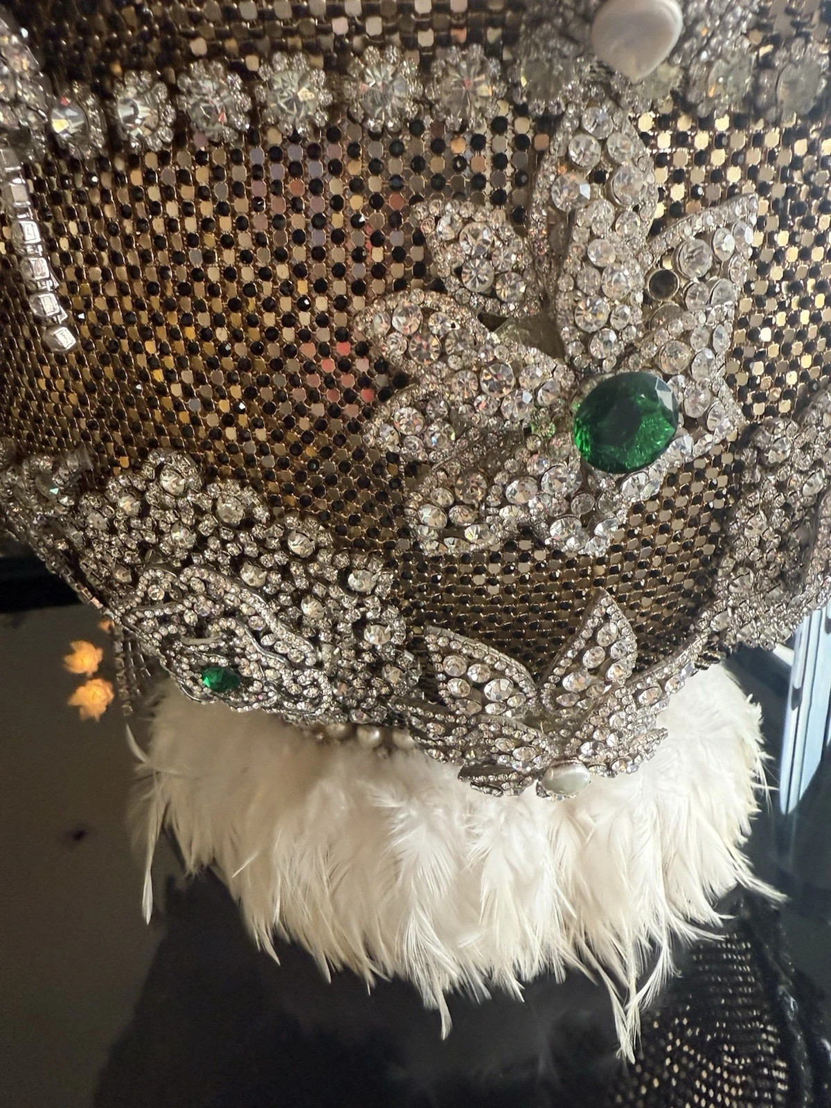 Absolutely Gorgeous One-of-a-Kind Blinged w/ Gold Crystals Champagne Bucket