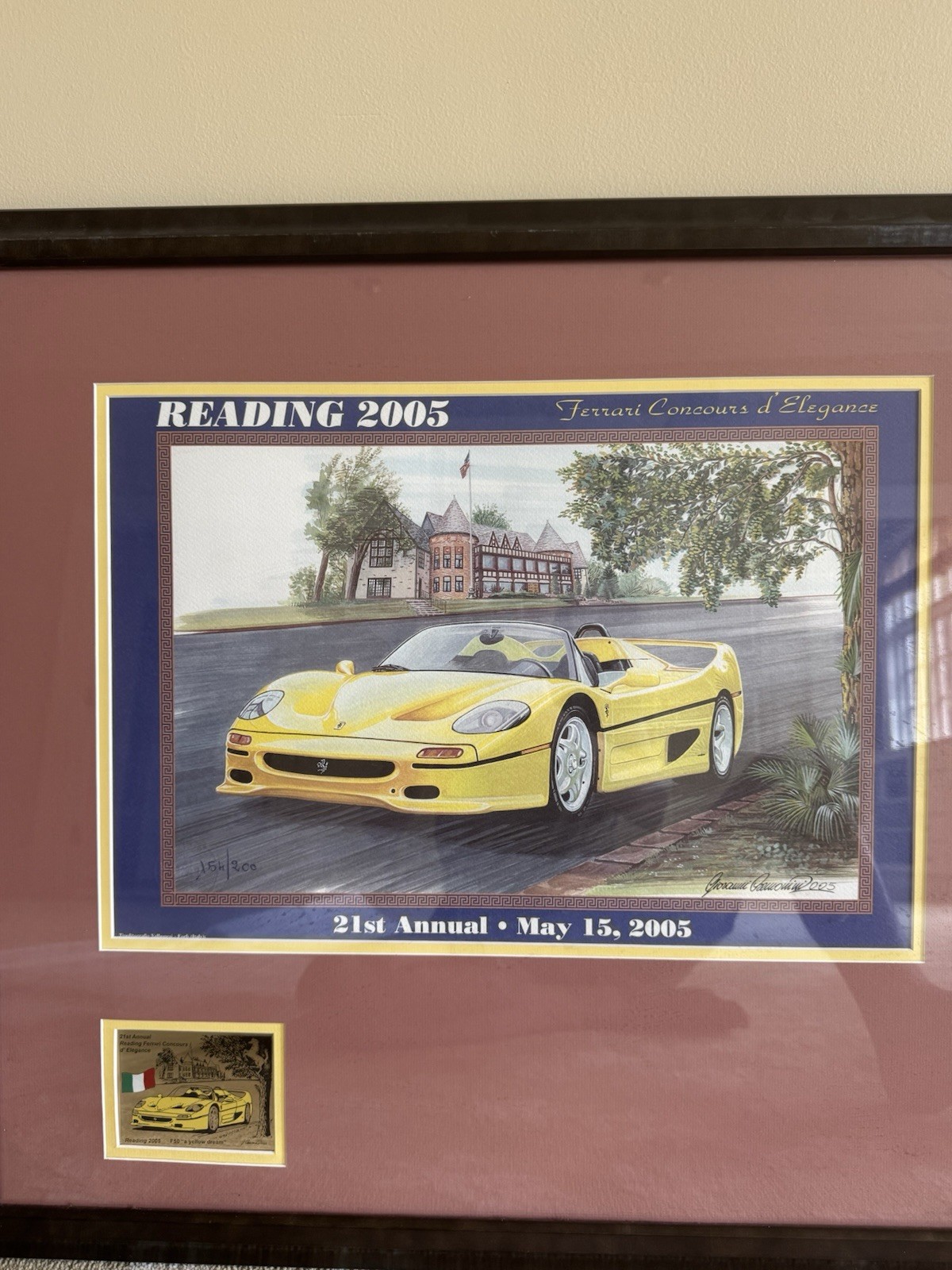 Ferrari F50 2005 Ferrari Concours d’Elegance Limited Edition Numbered Artwork Ferrari F50 2005 Ferrari Concours d’Elegance Limited Edition Numbered Artwork