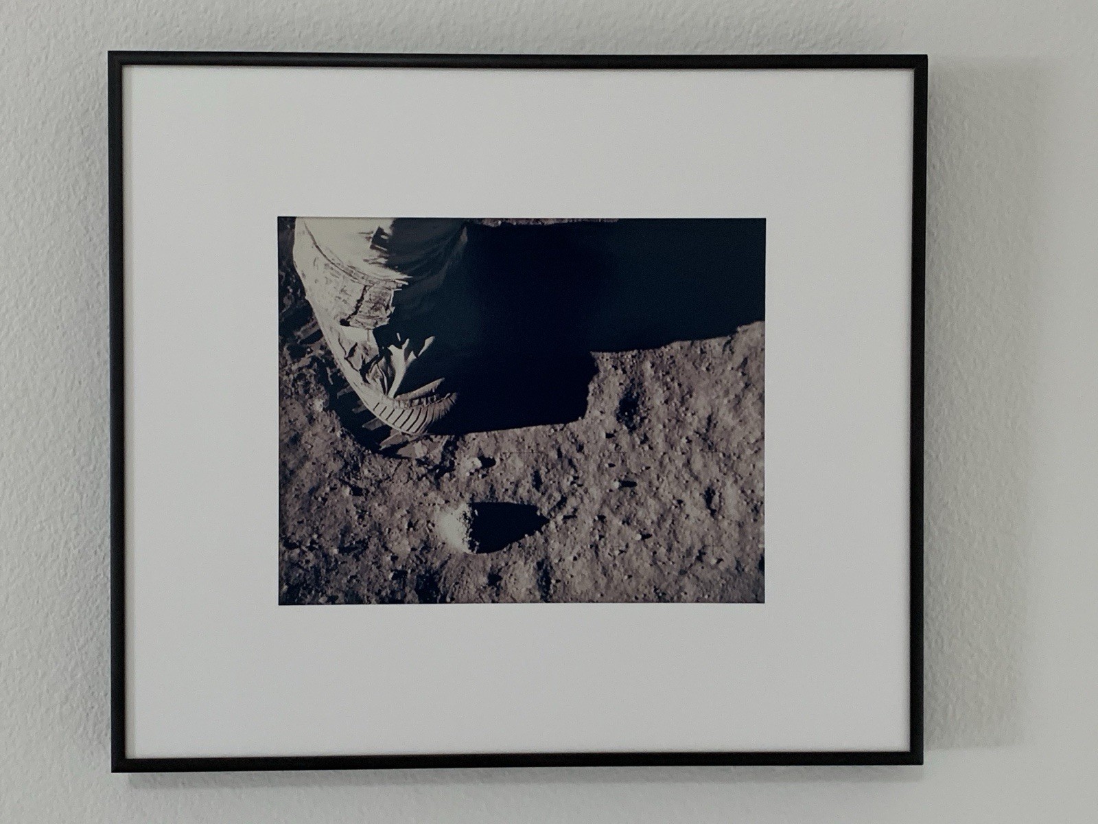 Apollo 11 NASA Photo – Buzz Aldrin Boot & Footprint, Vintage 1969 Print