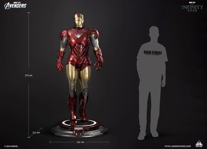 QUEEN STUDIOS Iron Man MK6 1/1 Statue Global Limited Edition