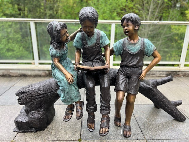 Gorgeous Life-size Happy Children on a Branch Gorgeous Life-size Happy Children on a Branch