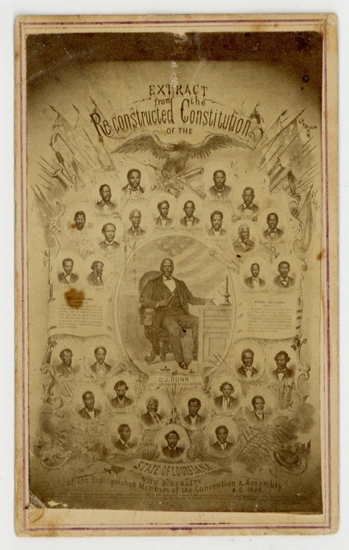 Louisiana Reconstructed Constitution 1868 African American CDV Civil War J15358