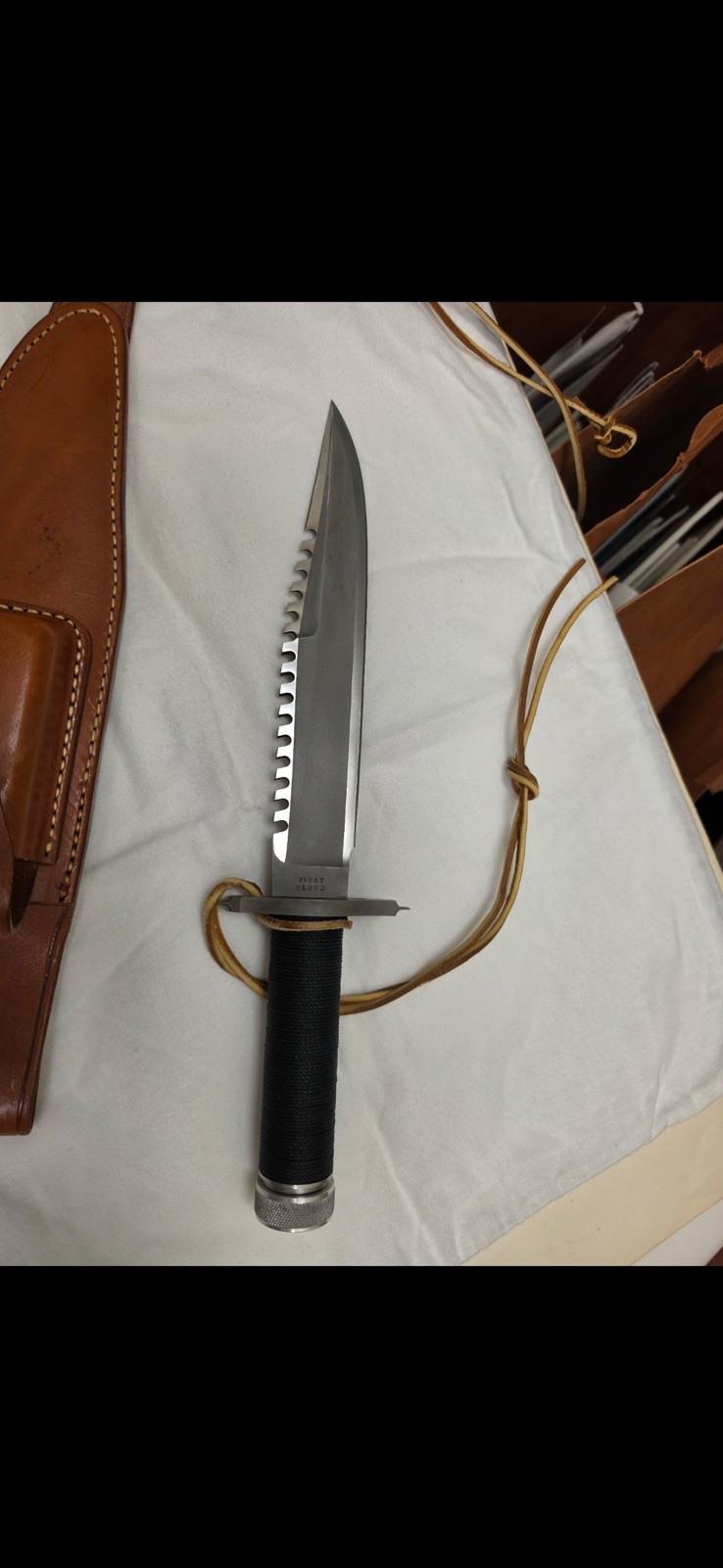 Rambo First Blood Knife 1 of 13 made by Jimmy Lile for movie Rambo First Blood Knife 1 of 13 made by Jimmy Lile for movie