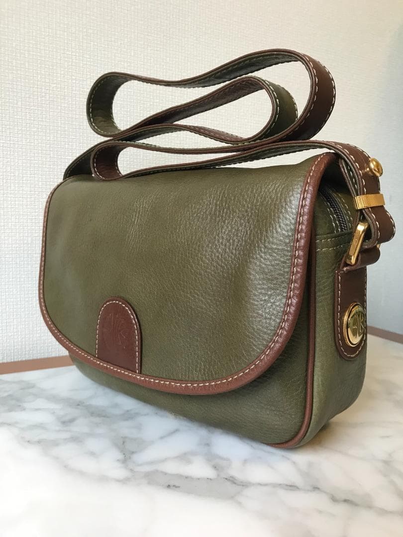 Loewe Men Vintage Enricero Ebenappe Shoulder Olive VHTF Designer Collection Popu