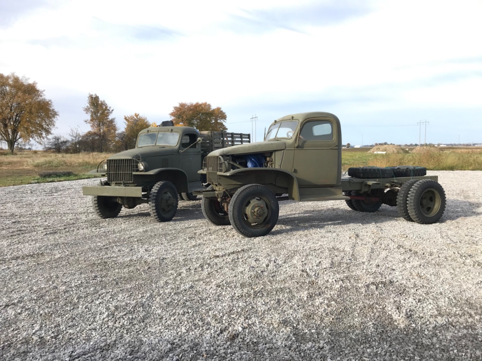 2 Chevrolet G506 ww2 4x4 military trucks 4bt cummins allison conversion