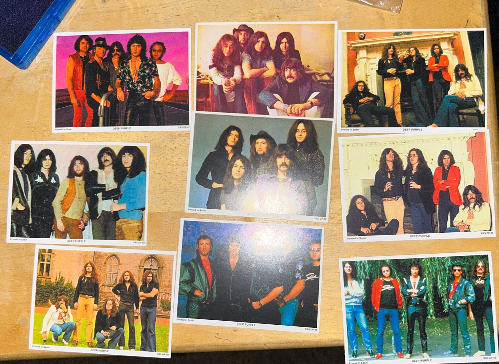 1980's HTF Pop Rock Deep Purple 25 Different Spain Trading Card Set Shelf